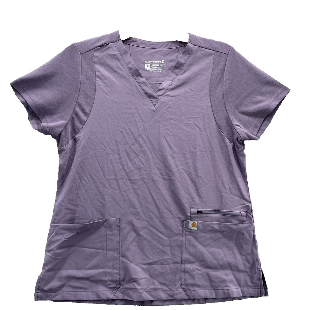 Carhartt Force Scrub Top Women Medium Professional Medical Uniform Tech Workwear